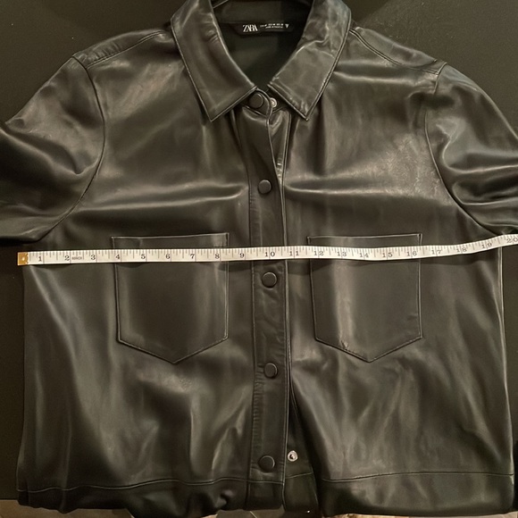ZARA leather shirt dress - Picture 10 of 12